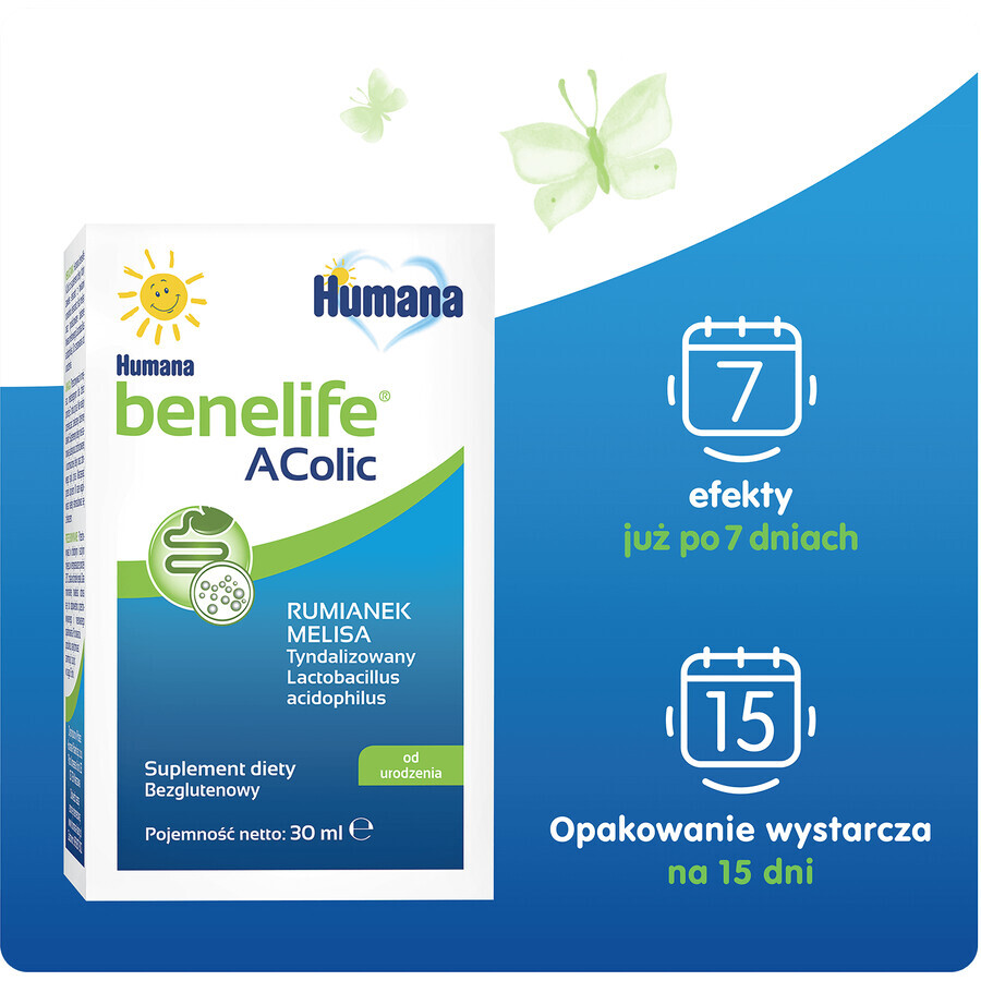 Humana Benelife Acolic, dès la naissance, 30 ml