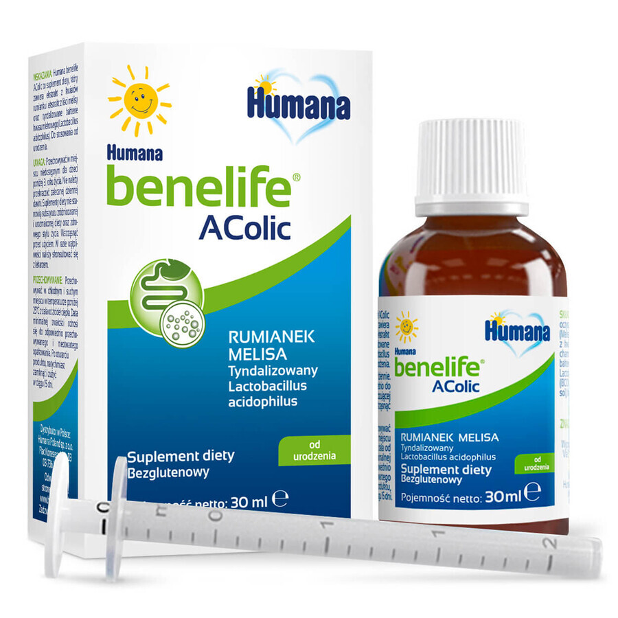 Humana Benelife Acolic, dès la naissance, 30 ml