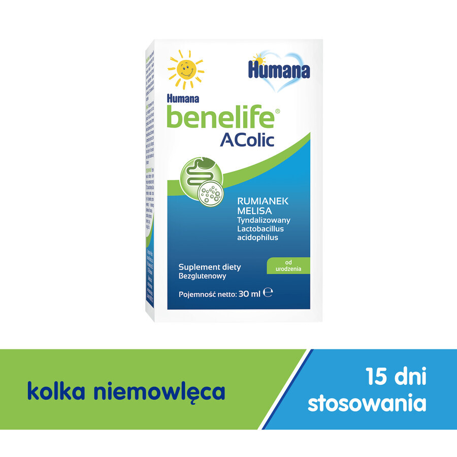 Humana Benelife Acolic, dès la naissance, 30 ml