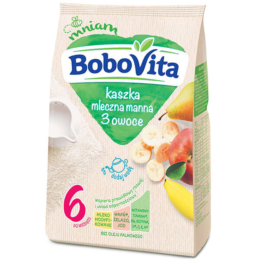 BoboVita Porridge, pomme, poire et banane, lacté, après 6 mois, 230 g