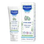 Mustela Sun set, Baby on the go - normal skin, sunscreen milk, SPF 50+, 40 ml + Hydra Bebe, face cream, 40 ml