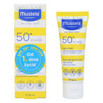 Mustela Sun set, Baby on the go - peau sèche, lait solaire, SPF 50, 40 ml + huile de massage, 100 ml