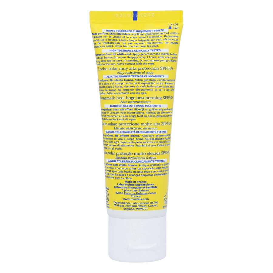 Mustela Sun set, Baby on the go - peau sèche, lait solaire, SPF 50, 40 ml + huile de massage, 100 ml