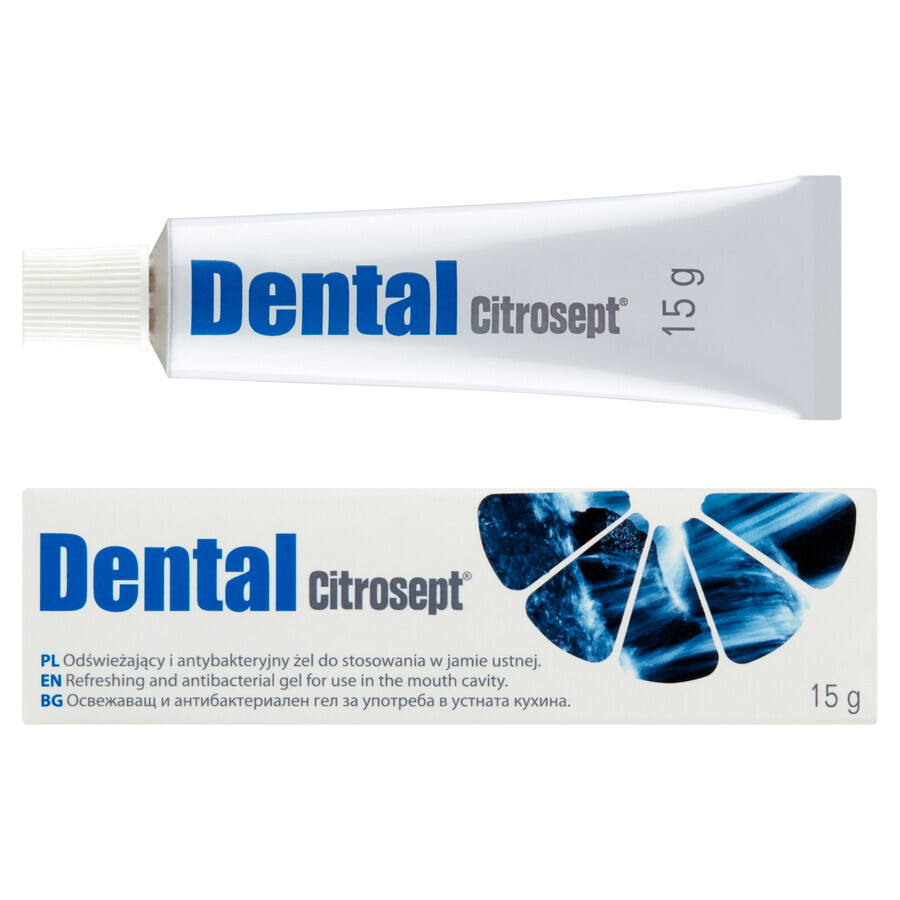 Citrosept Dental, gel buccal rafraîchissant et antibactérien, 15 g