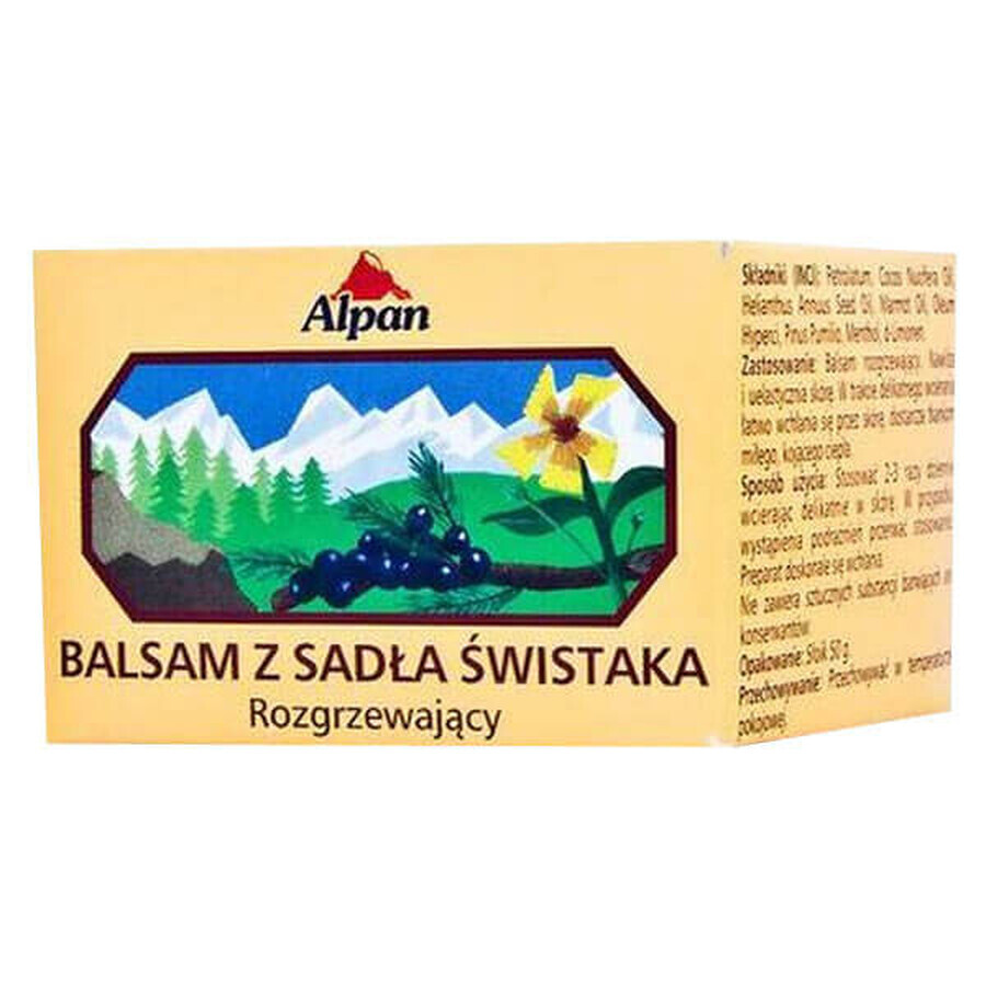 Alpan, baume chauffant à la marmotte, 50 g