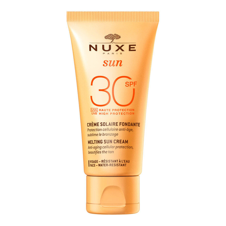 Nuxe Sun, crème solaire délicieuse pour le visage SPF 30, 50 ml