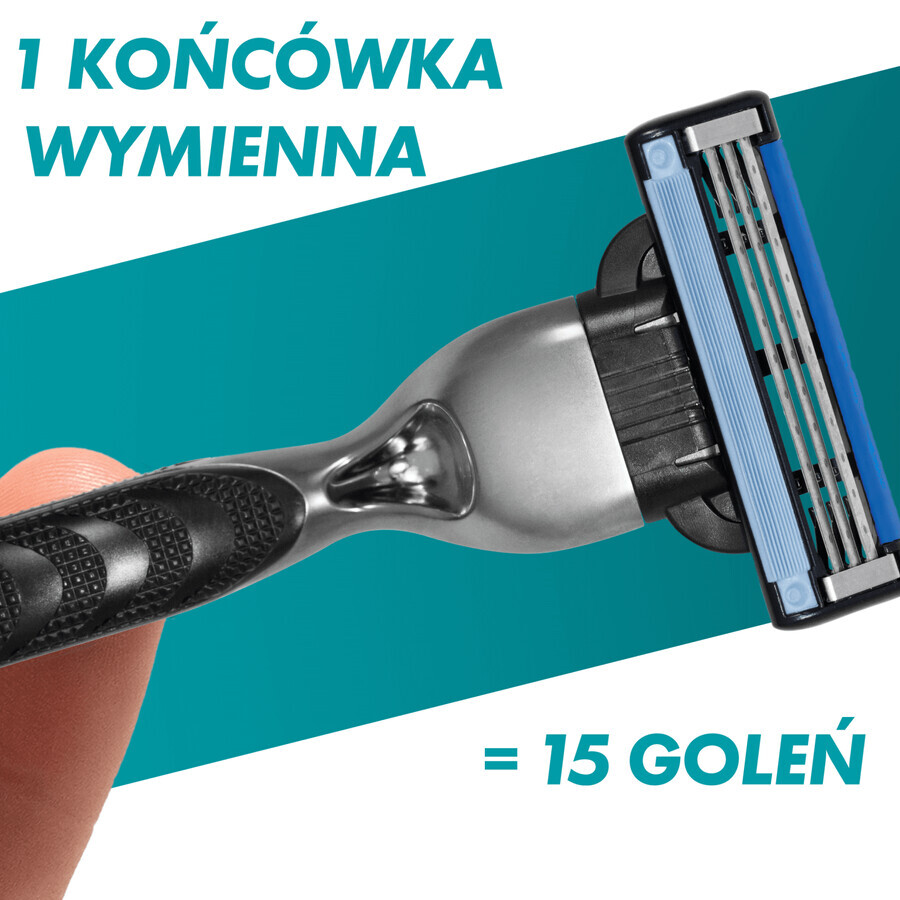 Gillette Mach 3, cartouches de remplacement, 5 pièces