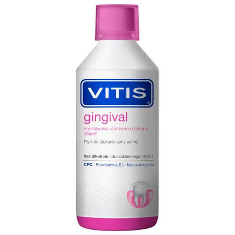 Vitis Gingival, bain de bouche, sans alcool, 500 ml