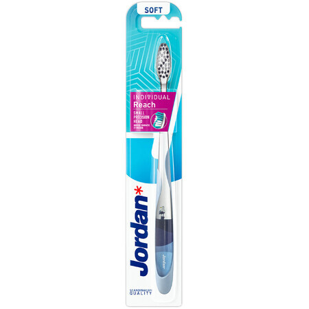 Jordan Individual Reach, Brosse à dents, douce, 1 pièce