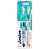 Jordan Individual Clean, brosse à dents, moyenne, 2 pièces