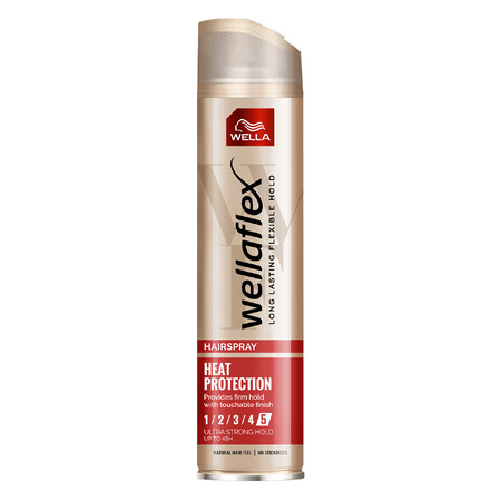 Wella Wellaflex Heat Protection, lacca per capelli, forza 5, 250 ml