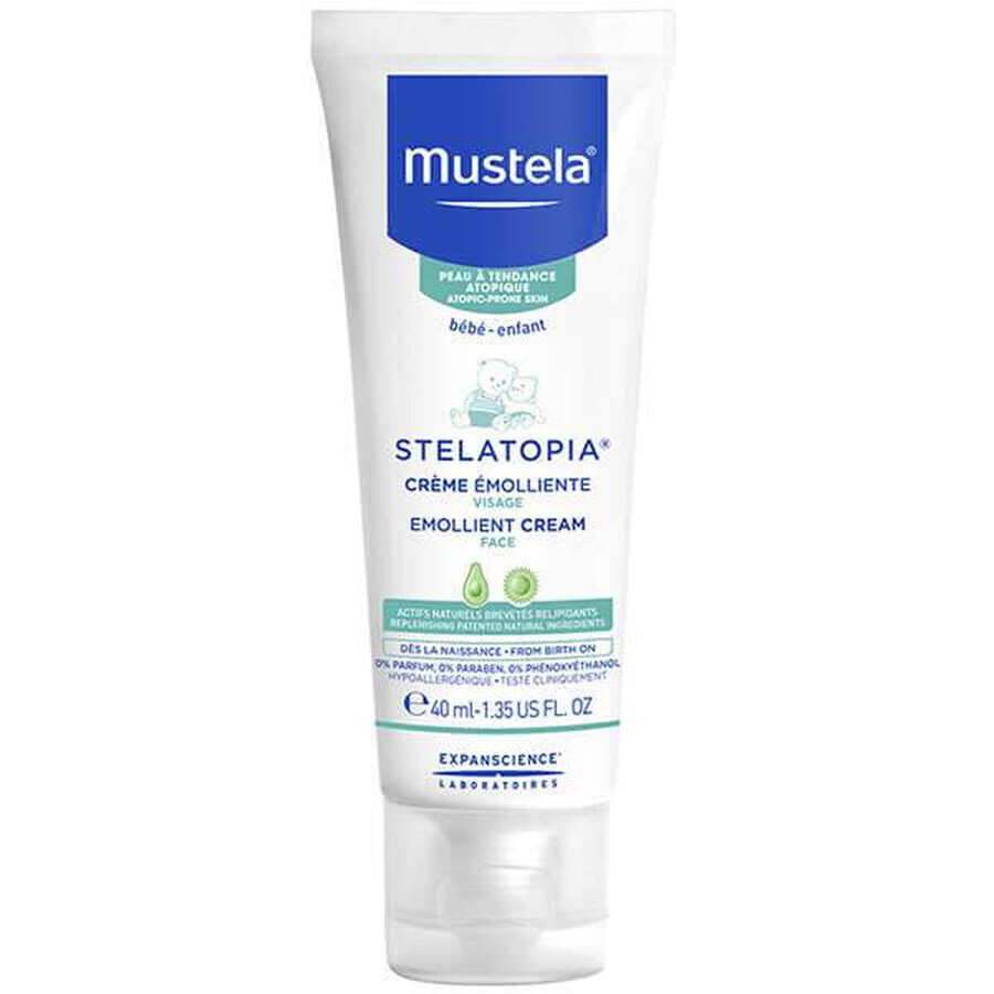 Mustela Sun Set, Baby on the go - piel con tendencia atópica, loción de protección solar, SPF 50, 40 ml + Stelatopia, crema facial, 40 ml