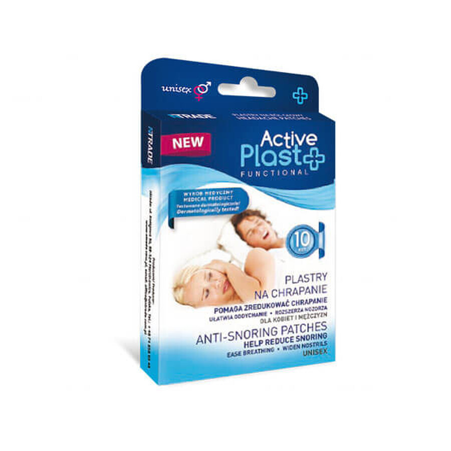 ActivePlast Functional, pansements pour le ronflement, 10 pièces