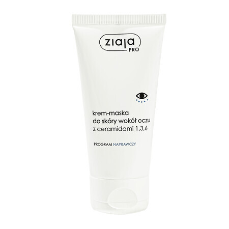 Ziaja Pro, masque-crème pour le contour des yeux aux céramides 1,3,6, 50 ml