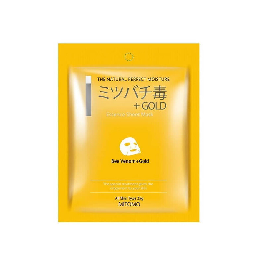 Gesichtsmaske mit Bienengift und Gold, 25 g, Mitomo