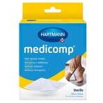 Medicomp, compresses stériles non tissées, 4 couches, 7,5 cm x 7,5 cm, 5 x 2 pcs.