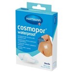 Cosmopor Waterproof, pansement absorbant, autocollant, imperméable, stérile, transparent, 7,2 cm x 5 cm, 5 pcs.