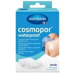 Cosmopor Waterproof, pansement absorbant, autocollant, imperméable, stérile, transparent, 7,2 cm x 5 cm, 5 pcs.