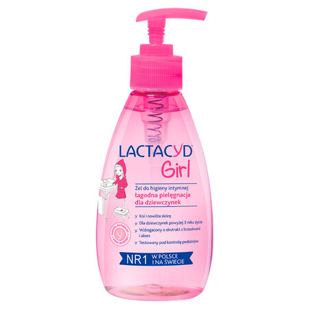 Lactacyd Girl, gel de higiene íntima para niñas a partir de 3 años, 200 ml