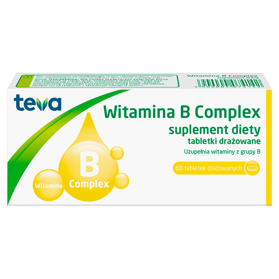 Teva Vitamin B Complex, 60 comprimés