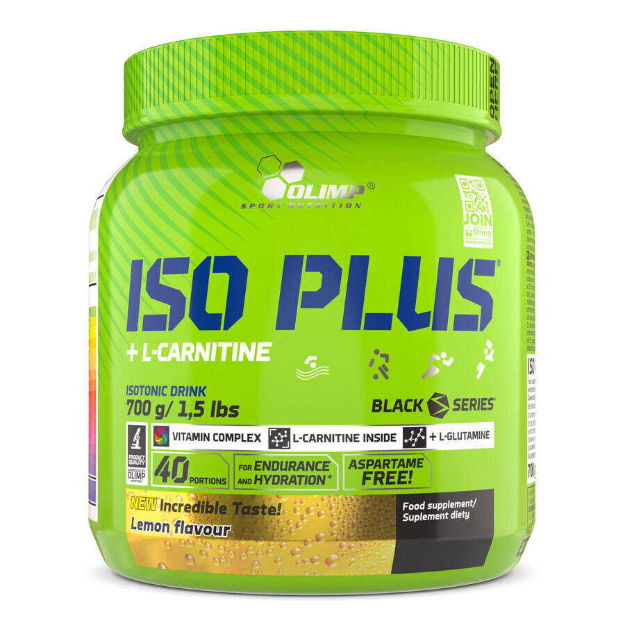 Olimp Iso Plus + L-Carnitine, saveur citron, 700 g