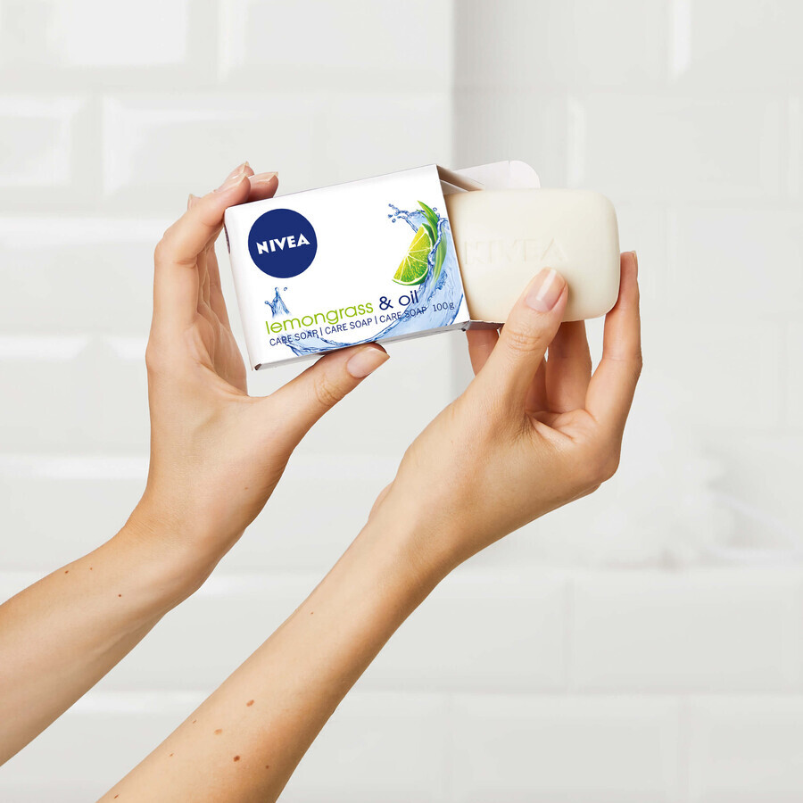 Nivea, sapone bar nutriente, citronella e olio, 100 g