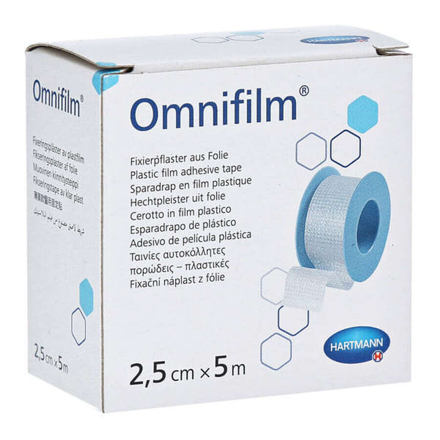 Omnifilm, film adhésif, 2,5 cm x 5 m, 1 pièce