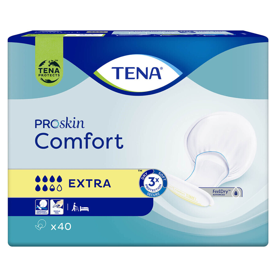 Tena Comfort ProSkin, pannolini anatomici, Extra, 40 pz.