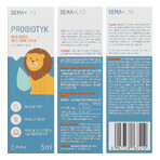 SEMA Lab Probiotique pour enfants dès le premier jour, gouttes, 5 ml