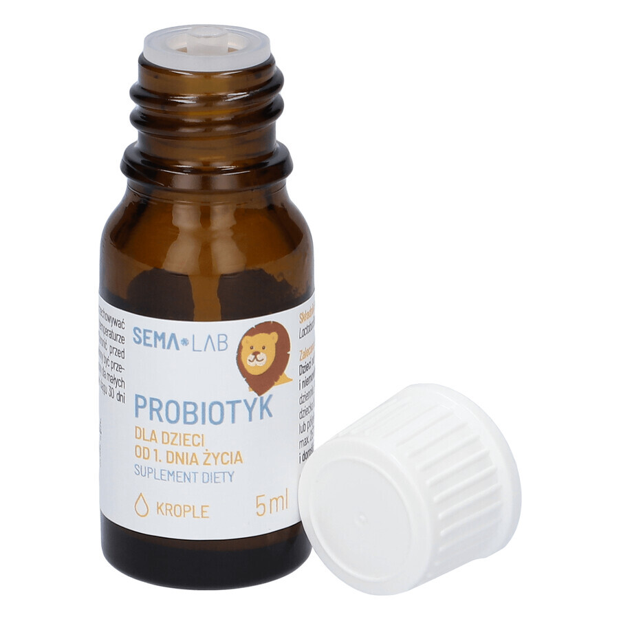 SEMA Lab Probiotique pour enfants dès le premier jour, gouttes, 5 ml