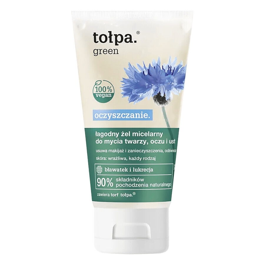 Tolpa Green, Cleansing, Gel micellaire pour le visage et les yeux, 150 ml