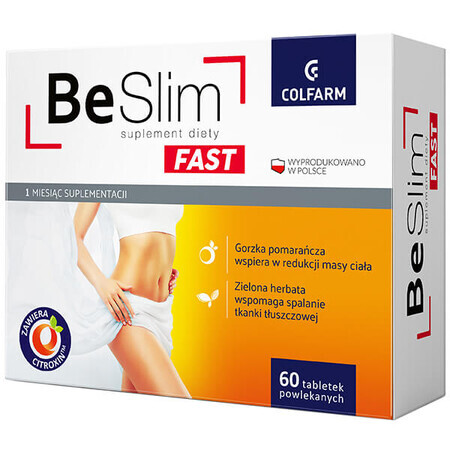 Be Slim Fast, 60 comprimés pelliculés