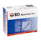 BD Micro-Fine Plus, seringue &#224; insuline, 1 ml, U-100, avec aiguille 29G, 0.33 x 12.7 mm, 100 pi&#232;ces