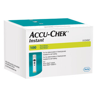 Accu-Chek Instant, meter teststrips, 100 eenheden