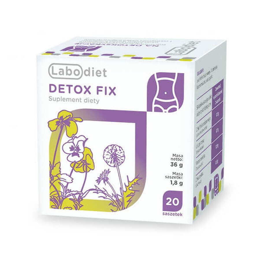 Labodiet Detox Fix, 1,8 g x 20 sachets