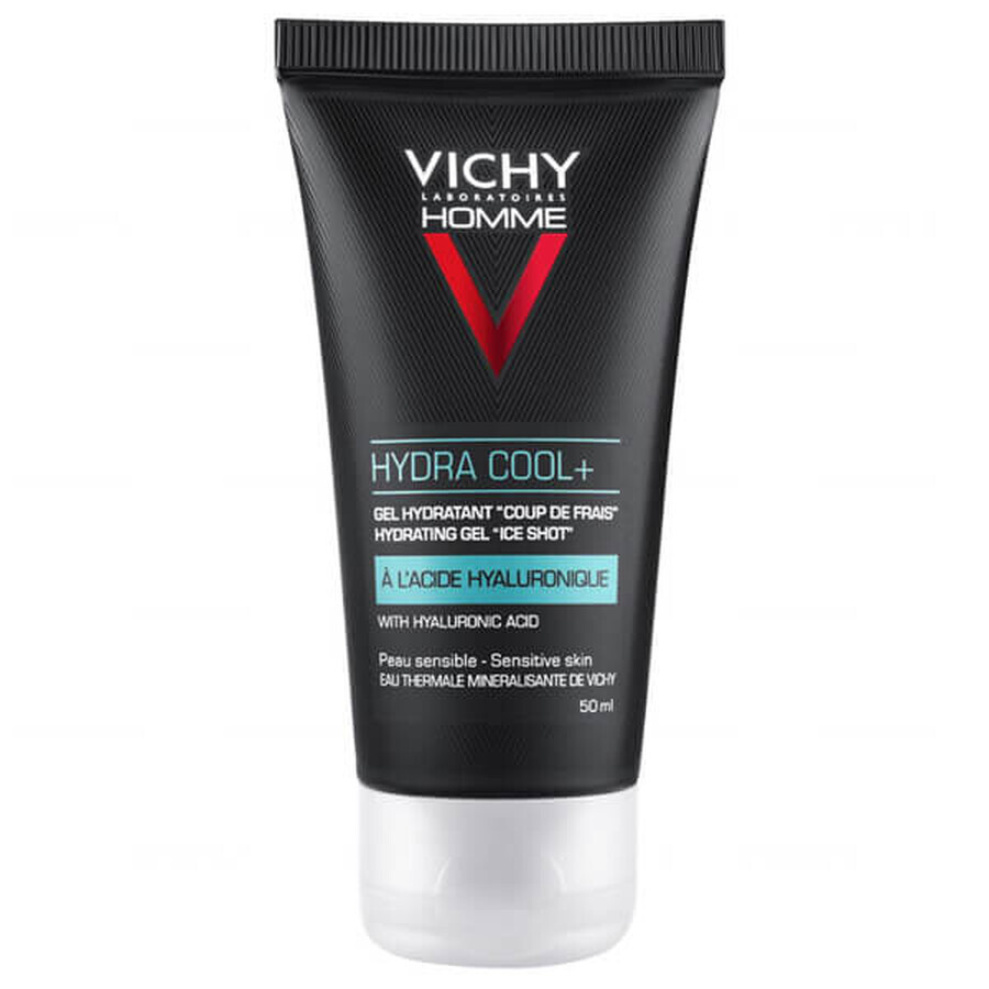 Vichy Homme Hydra Cool+, gel hydratant à effet rafraîchissant, 50 ml