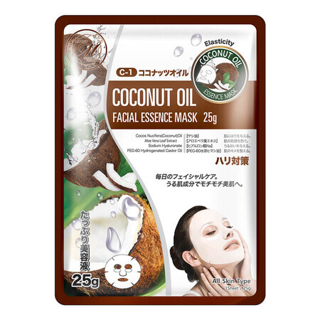 Natural coconut oil elasticity mask, 25g, Mitomo