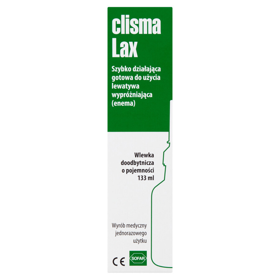 Clisma Lax, clistere intestinale, infusione rettale, 133 ml