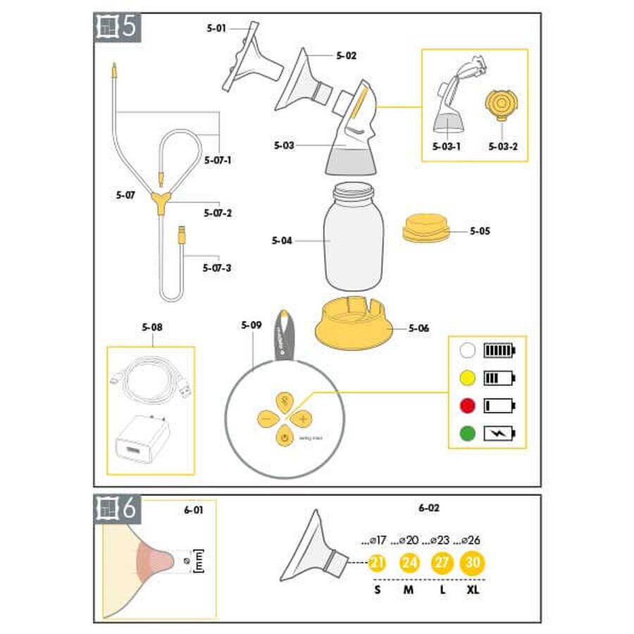 Medela Swing Maxi, tire-lait électrique pour deux seins, biphasé, 1 pc.