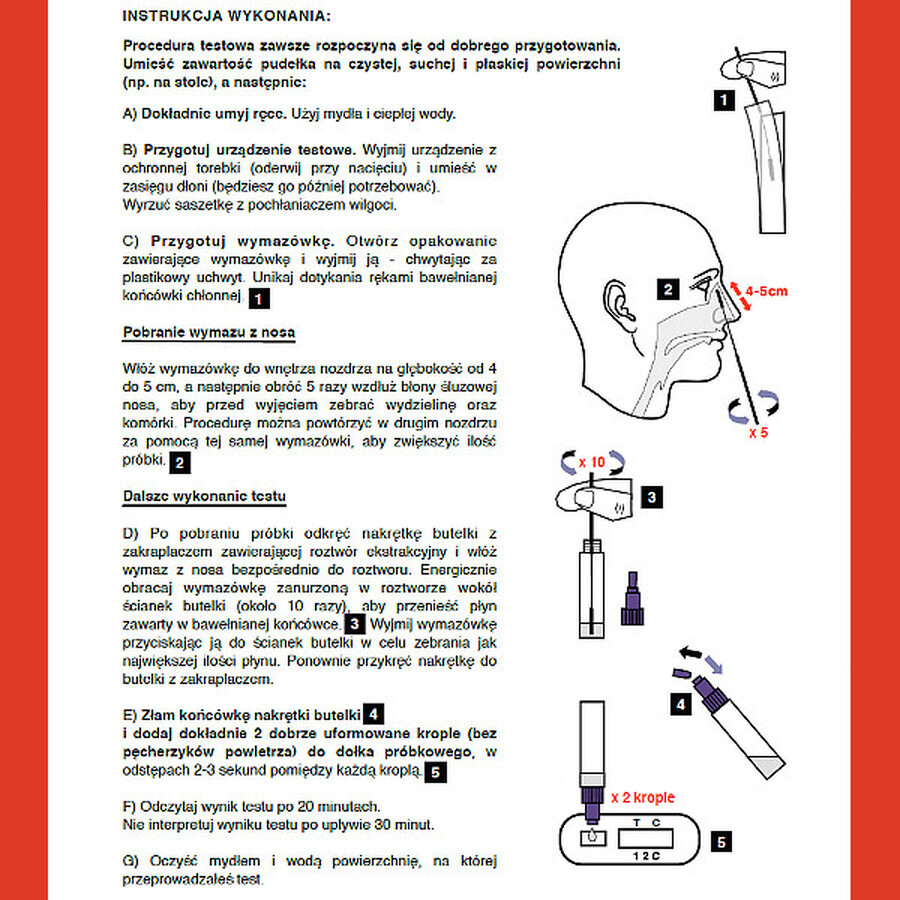 LabHome, COVID-19-Check-1 Antigen, test de diagnostic pour la détection du virus SARS-CoV-2, 2 unités