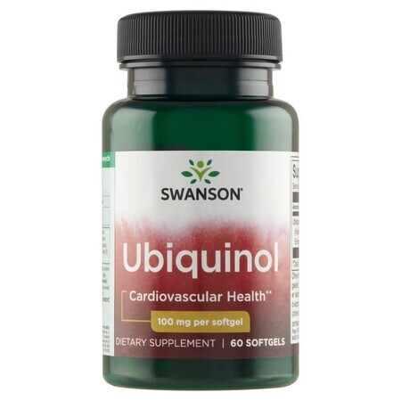 Swanson Ubiquinol, ubiquinol 100 mg, 60 capsule