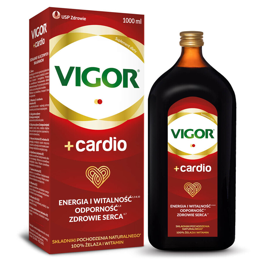 Vigor+ Cardio, tonic without alcohol, 1000 ml