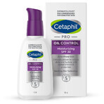 Cetaphil PRO Oil Control, crème hydratante et matifiante, peau acnéique, SPF 30, 118 ml