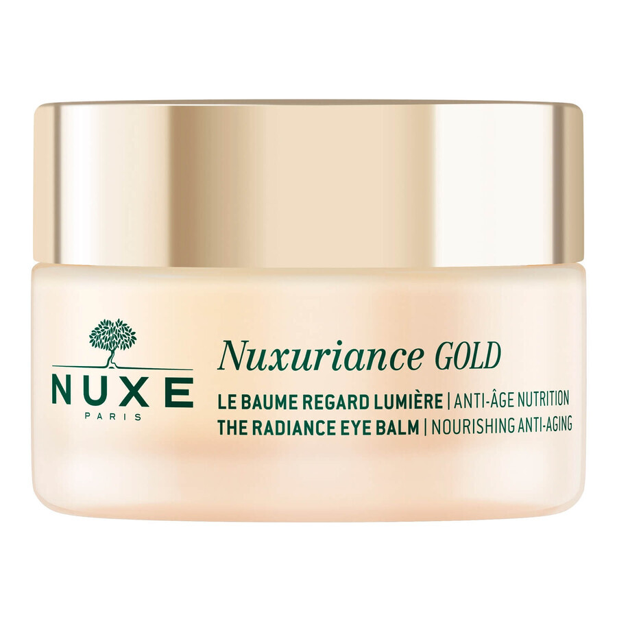 Nuxe Nuxuriance Gold, Baume illuminateur pour les yeux, peaux sèches, 15 ml