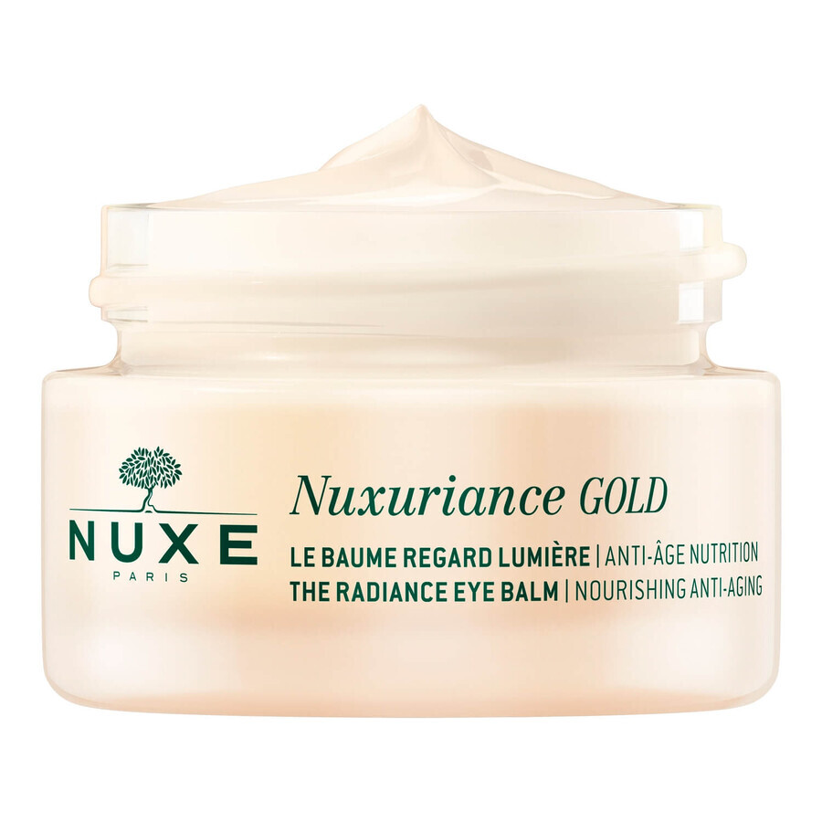 Nuxe Nuxuriance Gold, Baume illuminateur pour les yeux, peaux sèches, 15 ml