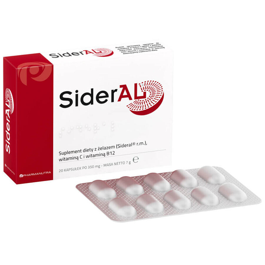 SiderAL, 20 gélules