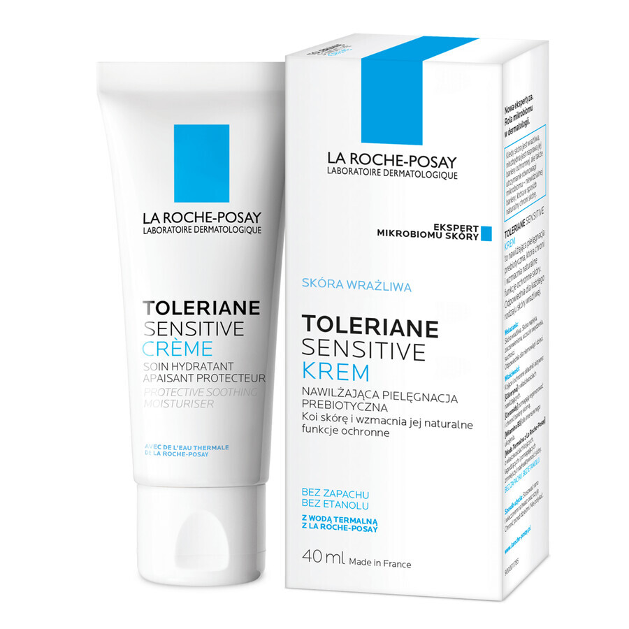 La Roche-Posay Toleriane Sensitive, crème hydratante, 40 ml