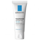 La Roche-Posay Toleriane Sensitive Riche, soin hydratant pour peaux sensibles, 40 ml