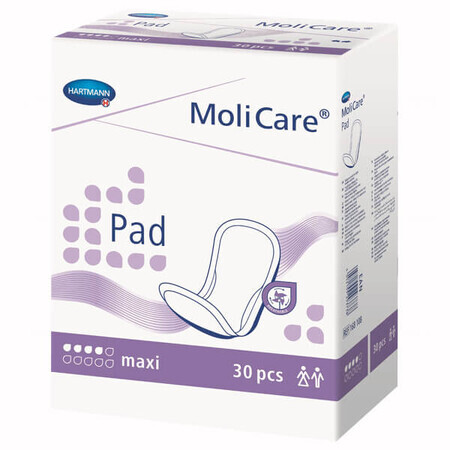 MoliCare Pad, coussinets absorbants, maxi, 4 gouttes, 30 pièces