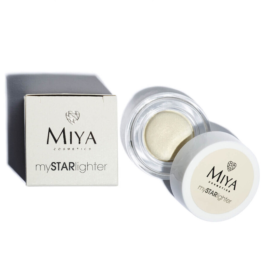 Miya mySTARlighter, iluminator natural cremă, Moonlight Gold, 4 g